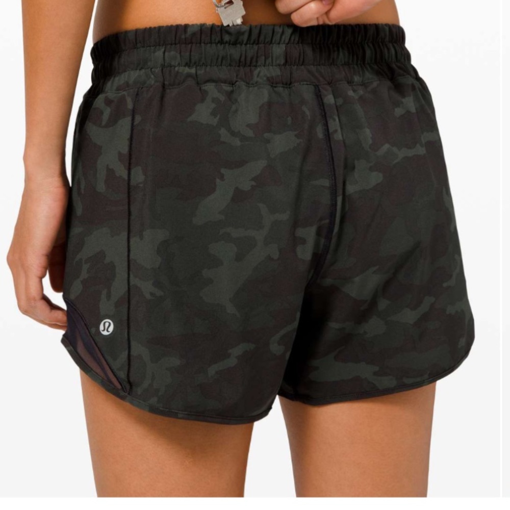 🍋 Incognito Camo Multi Gator Green/Black Lululemon Hotty Hot ShortII Long 4" - Picture 5 of 10